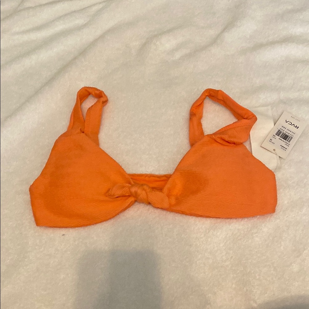 RVCA Orange Bikini Top